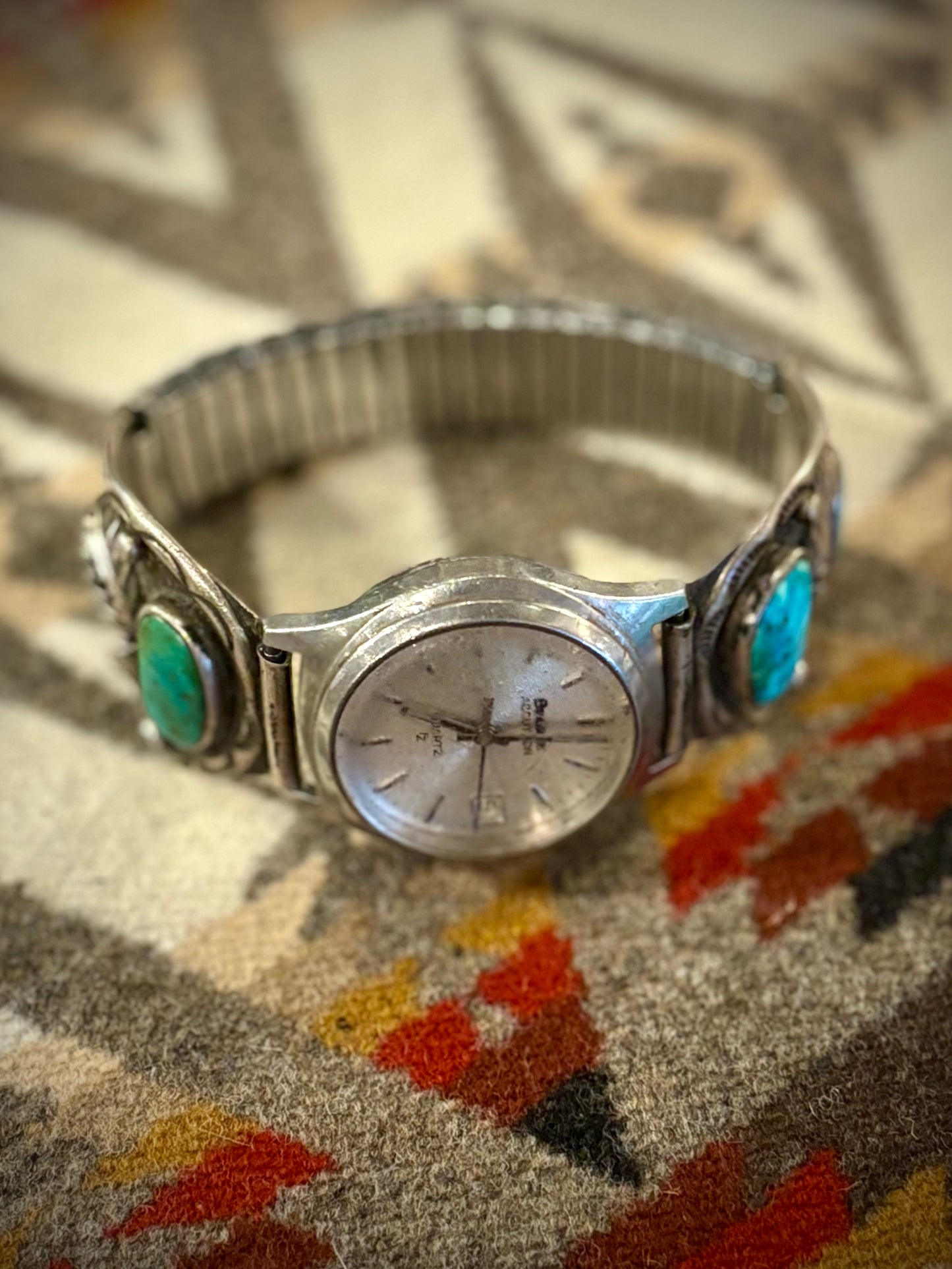 Turquoise Watch Band With Watch Face