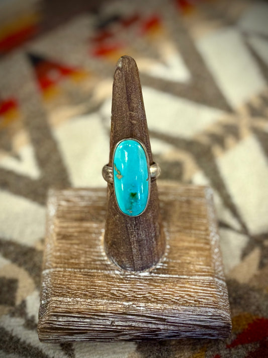 Light Blue Oval Turquoise Ring