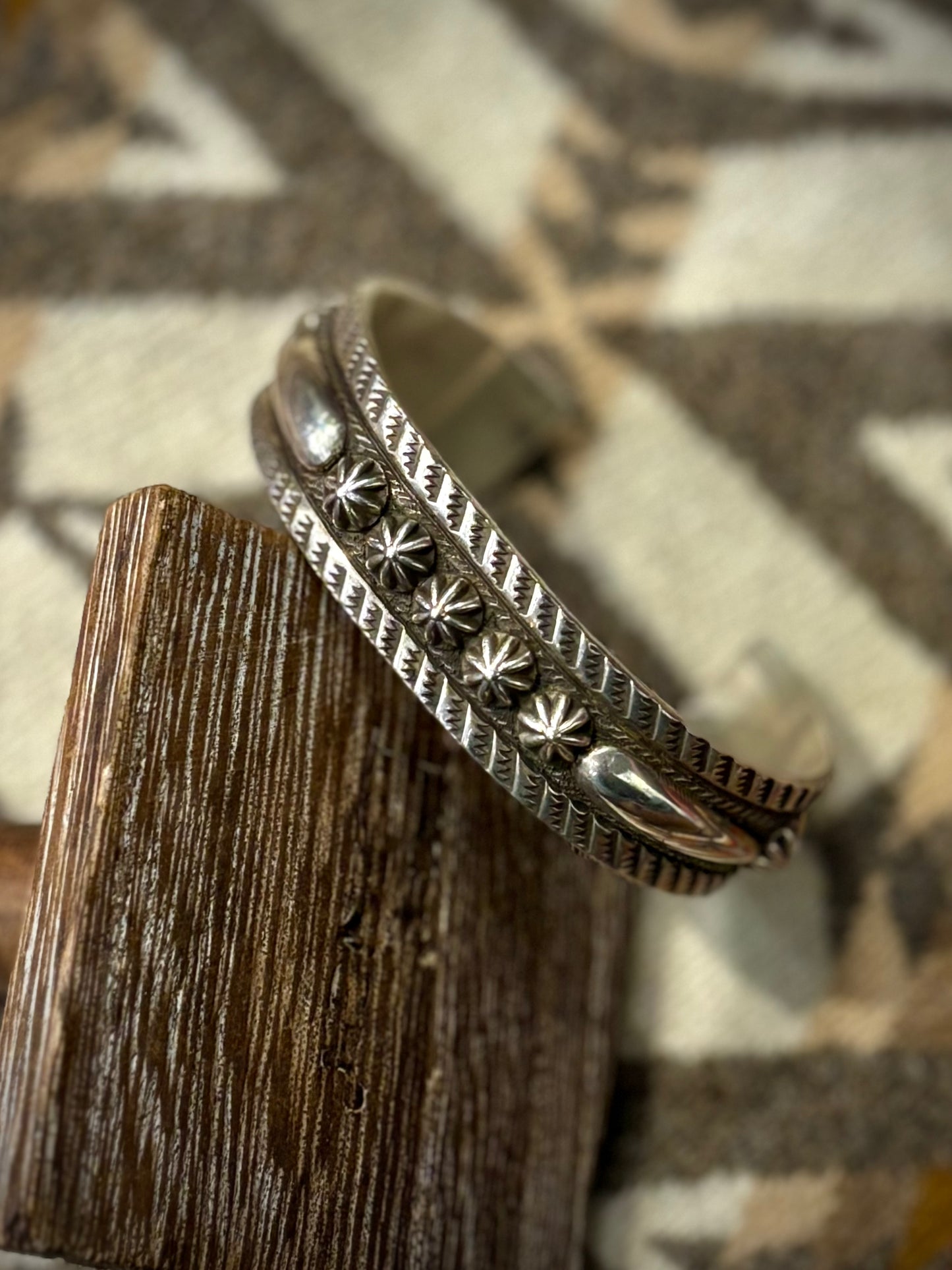 Intricate Sterling Cuff- Thomas Jim