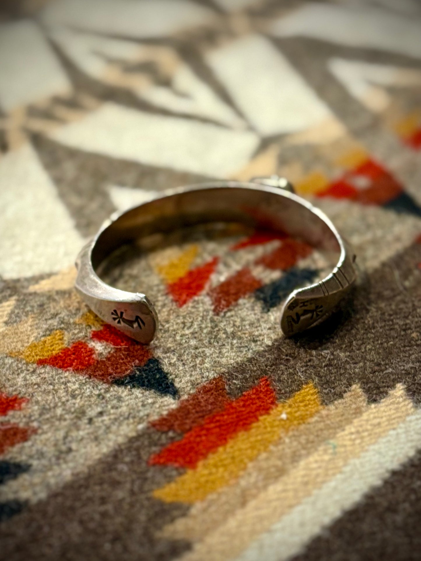 14k Gold and Silver Turquoise Cuff