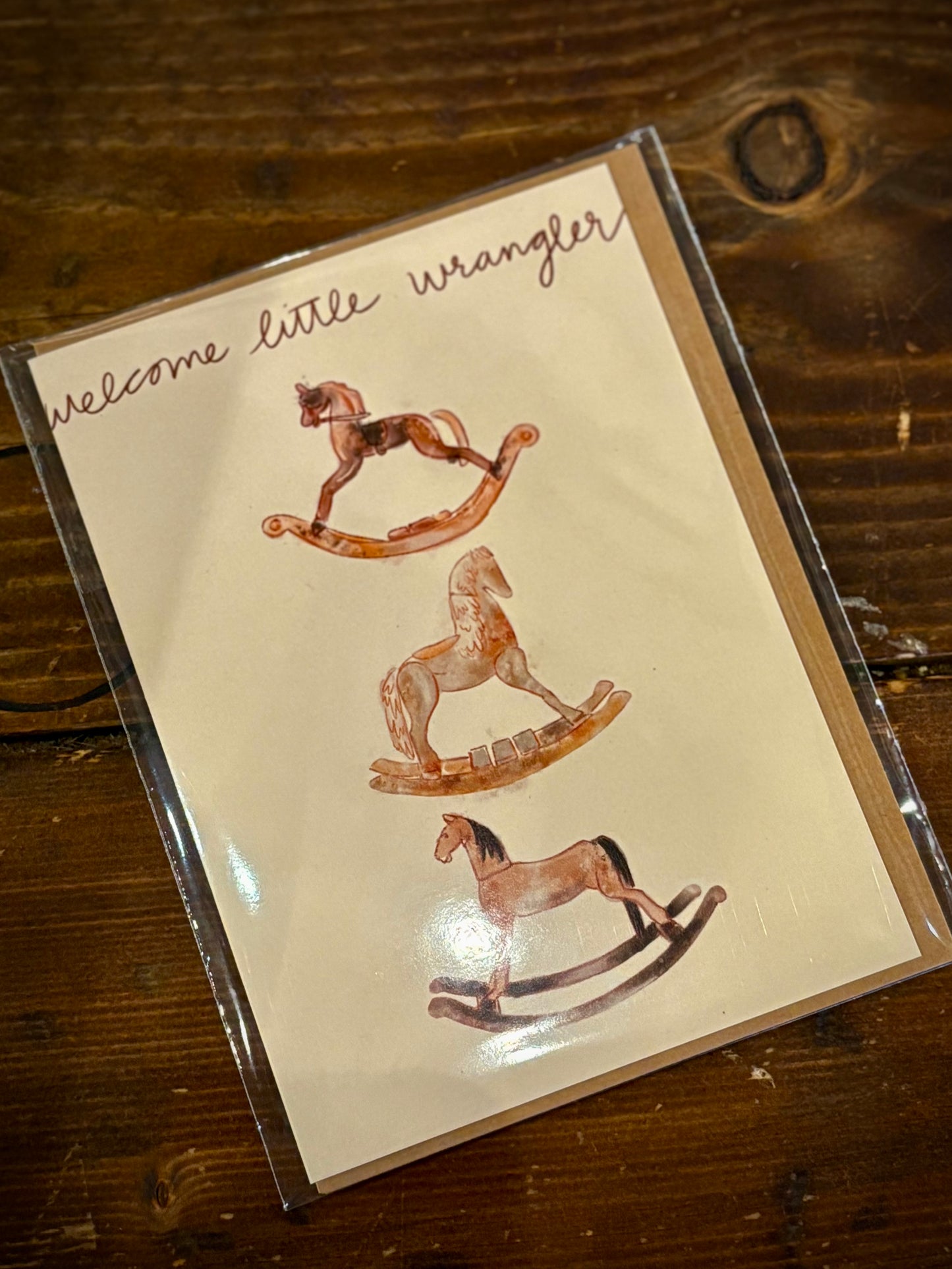 Little Wrangler Baby Card