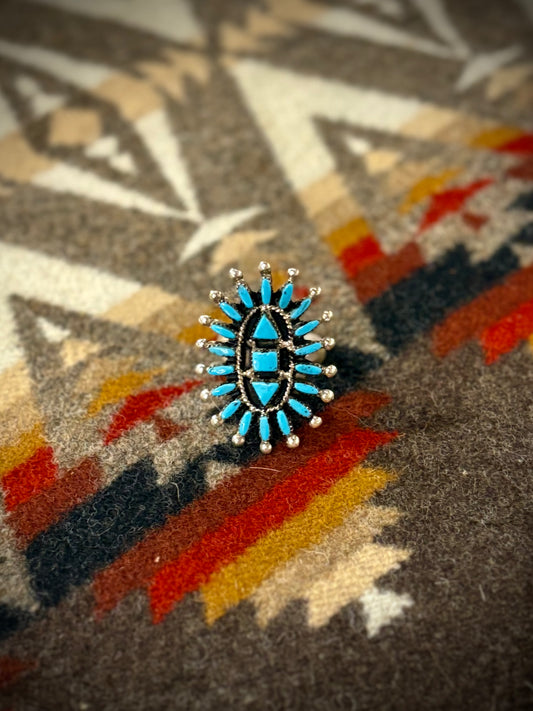 Zuni Needle Point Ring