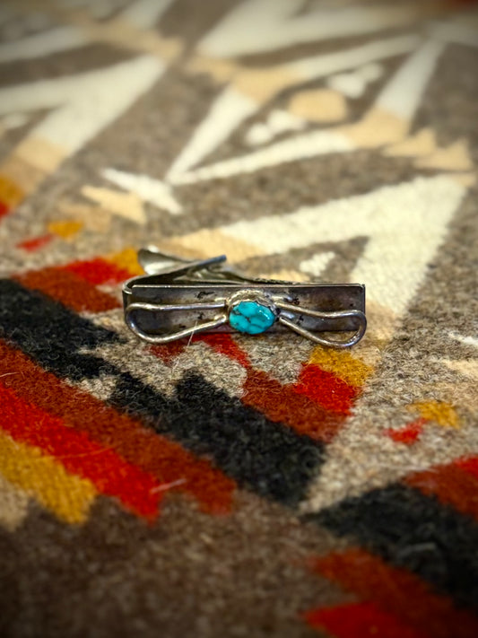 Turquoise and Silver Clip