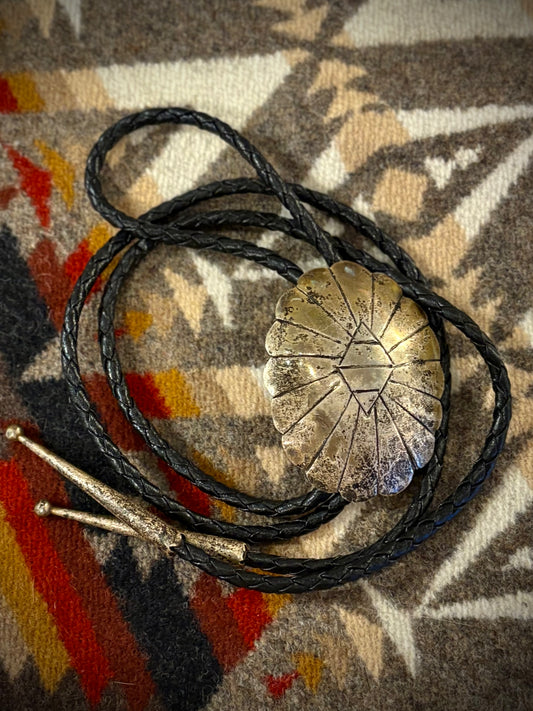 Vintage Navajo Concho Bolo Tie