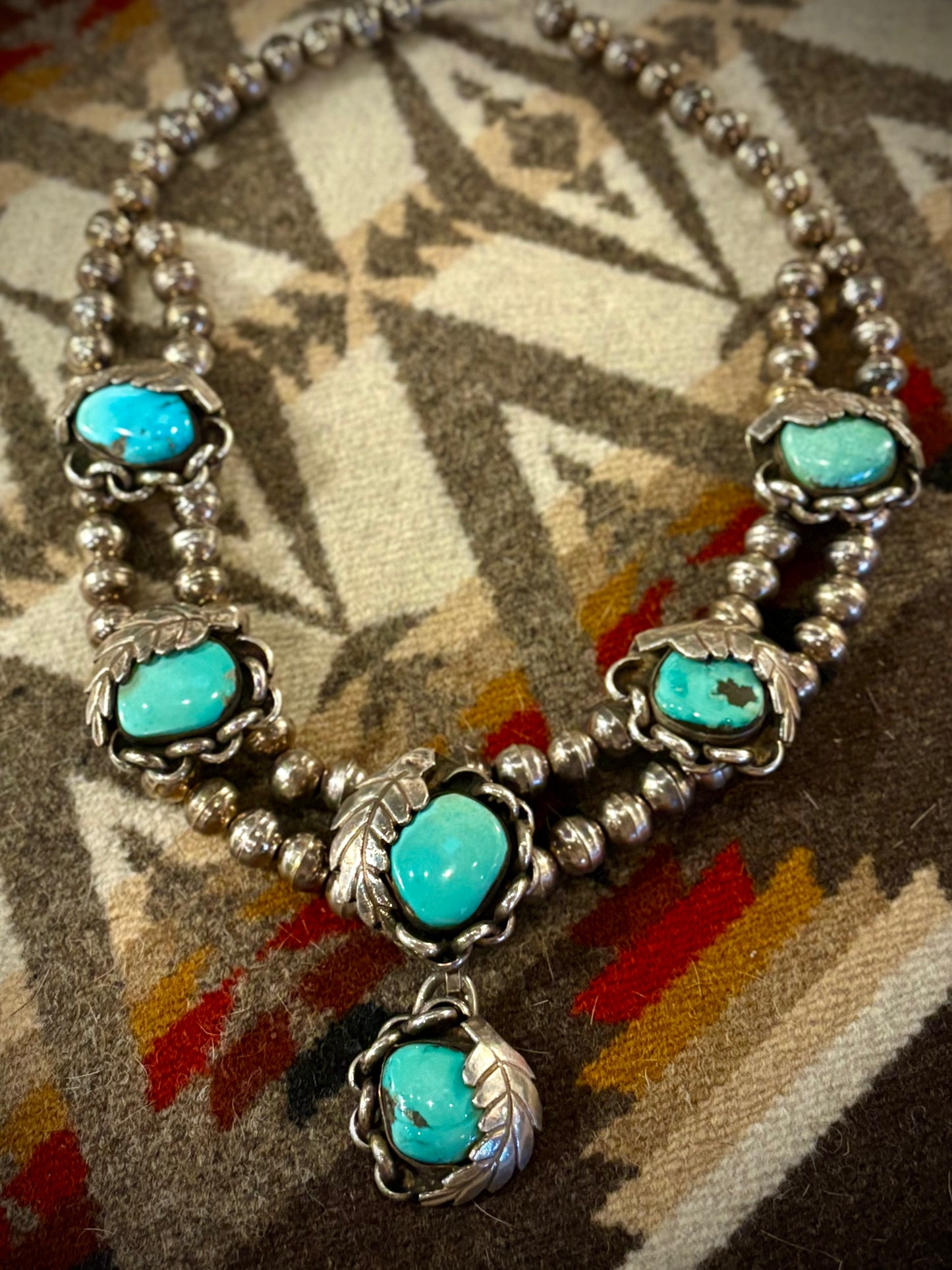 Unique Navajo Turquoise Necklace