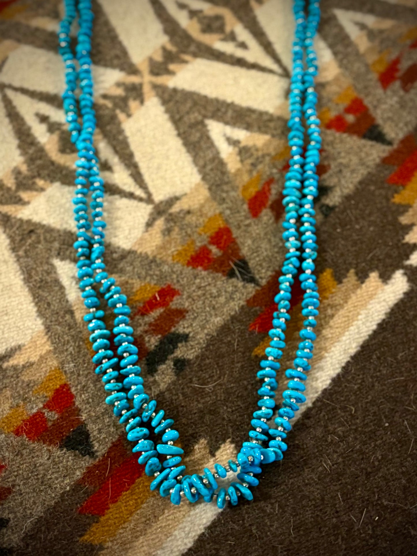 Santo Domingo Pueblo Turquoise Necklace