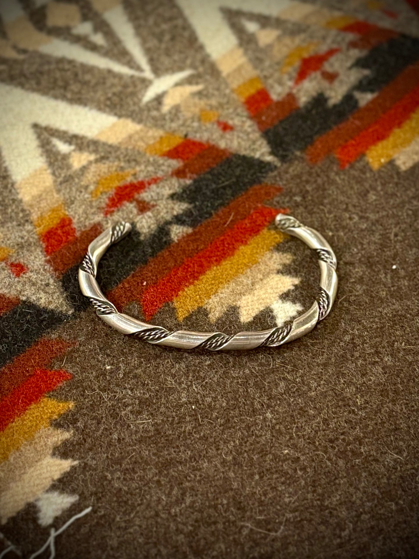 "Twisted Rope" Sterling Cuff