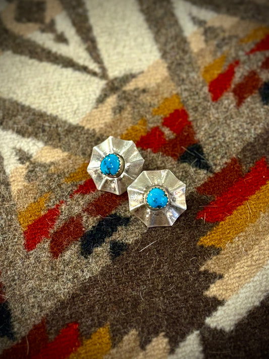Unique Navajo Turquoise Earrings