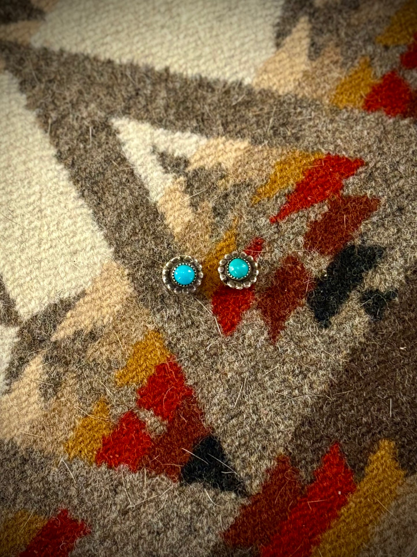 Small Turquoise Stud Earrings