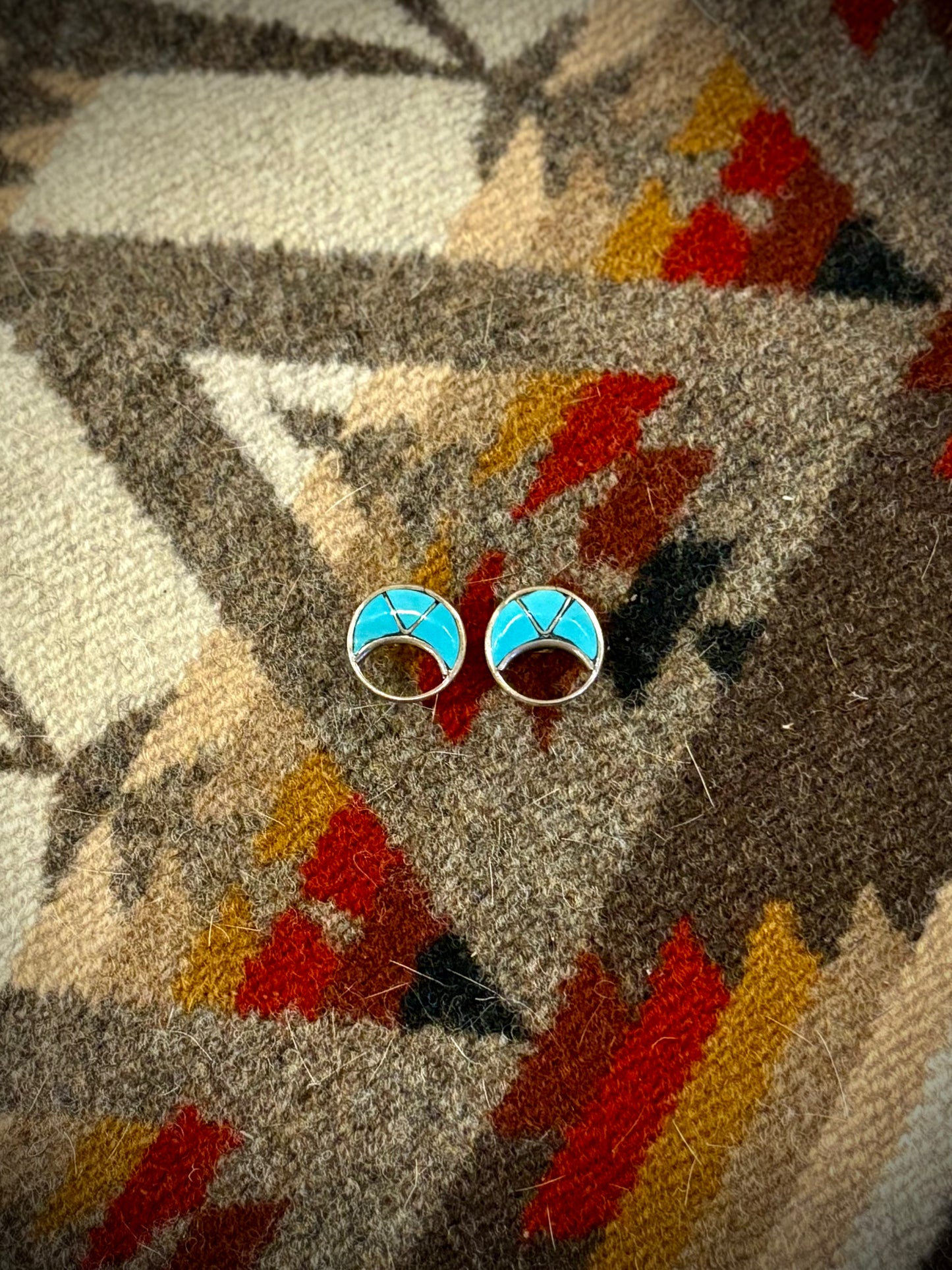 Unique Turquoise Stud Earrings