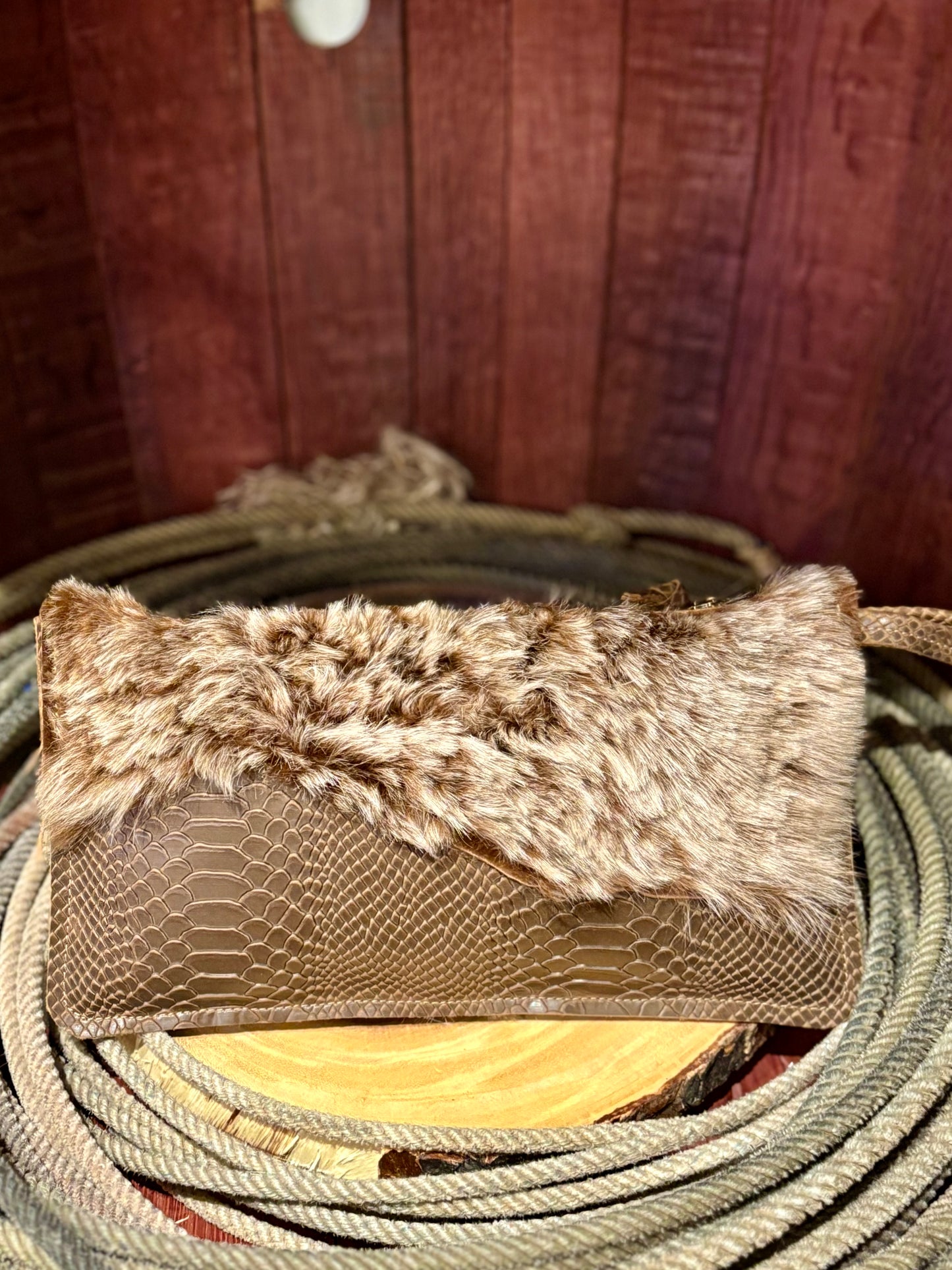 Fur Clutch- Trulli Leathers