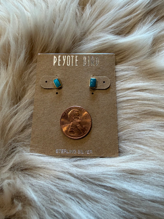 Nomad Earrings- rectangle 14K Gold Plate
