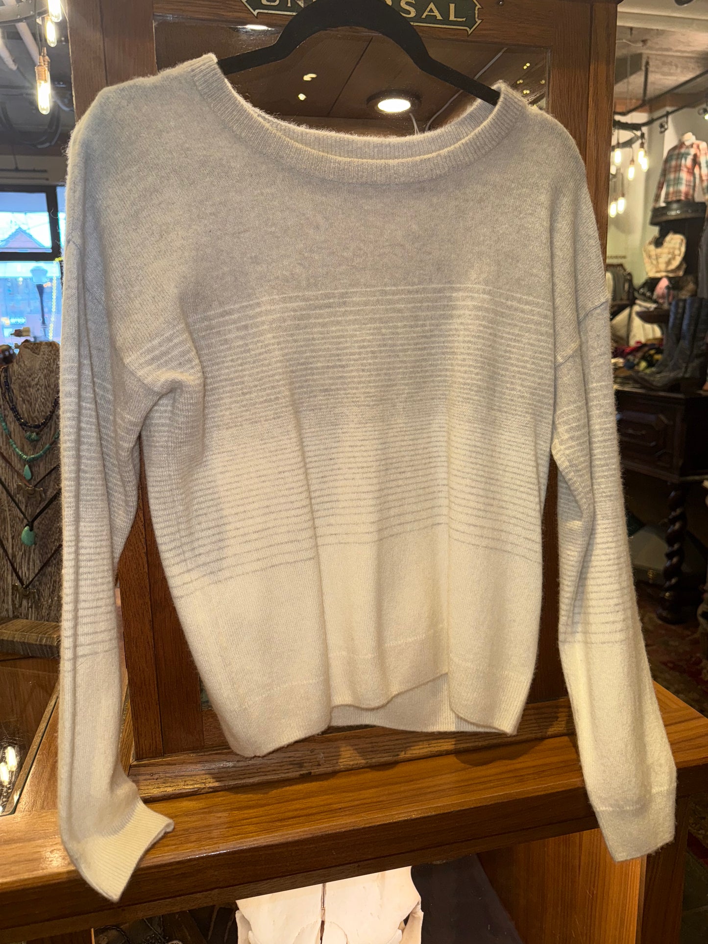 Cashmere Striped Ombre Sweater