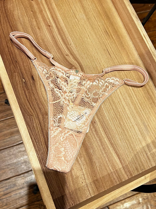 Fortuna Adjustable String Thong - Maple Sugar
