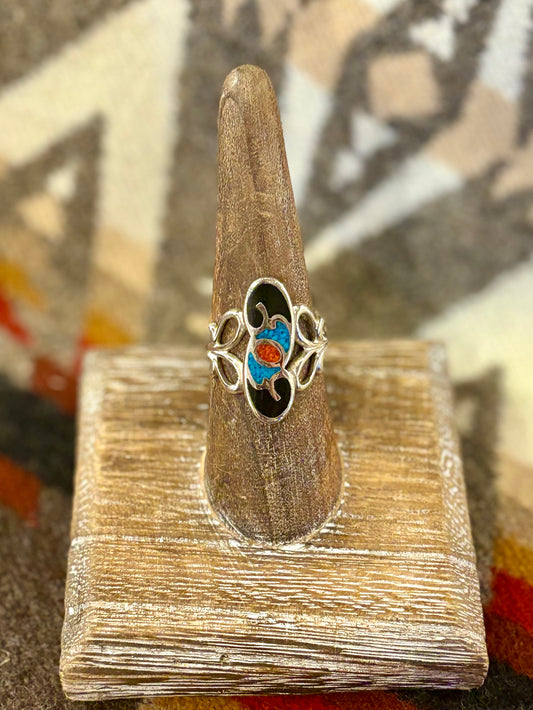Zuni Inlay Swirl Ring
