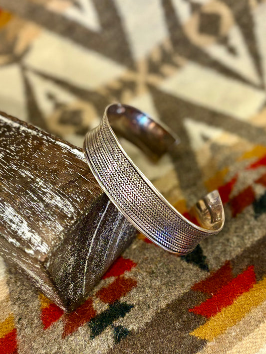 Vintage Basketweave Cuff
