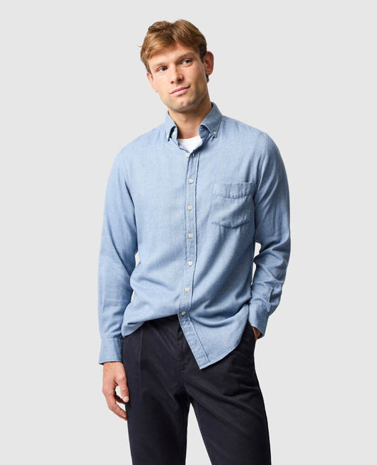 Barrhill Sports Fit Shirt - Chambray