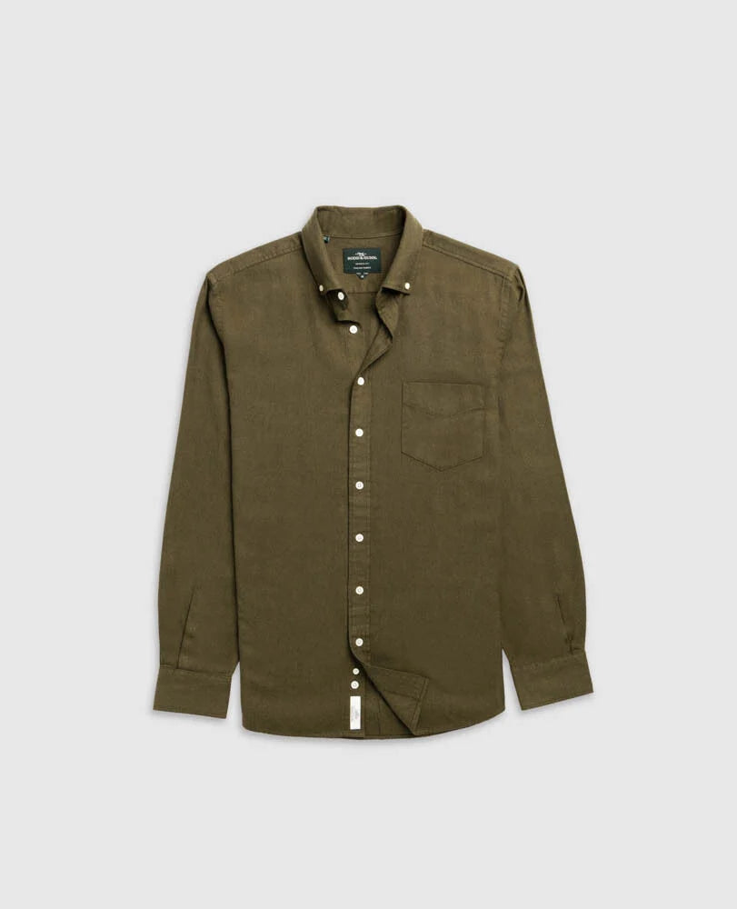Barrhill Sports Fit Shirt - Khaki