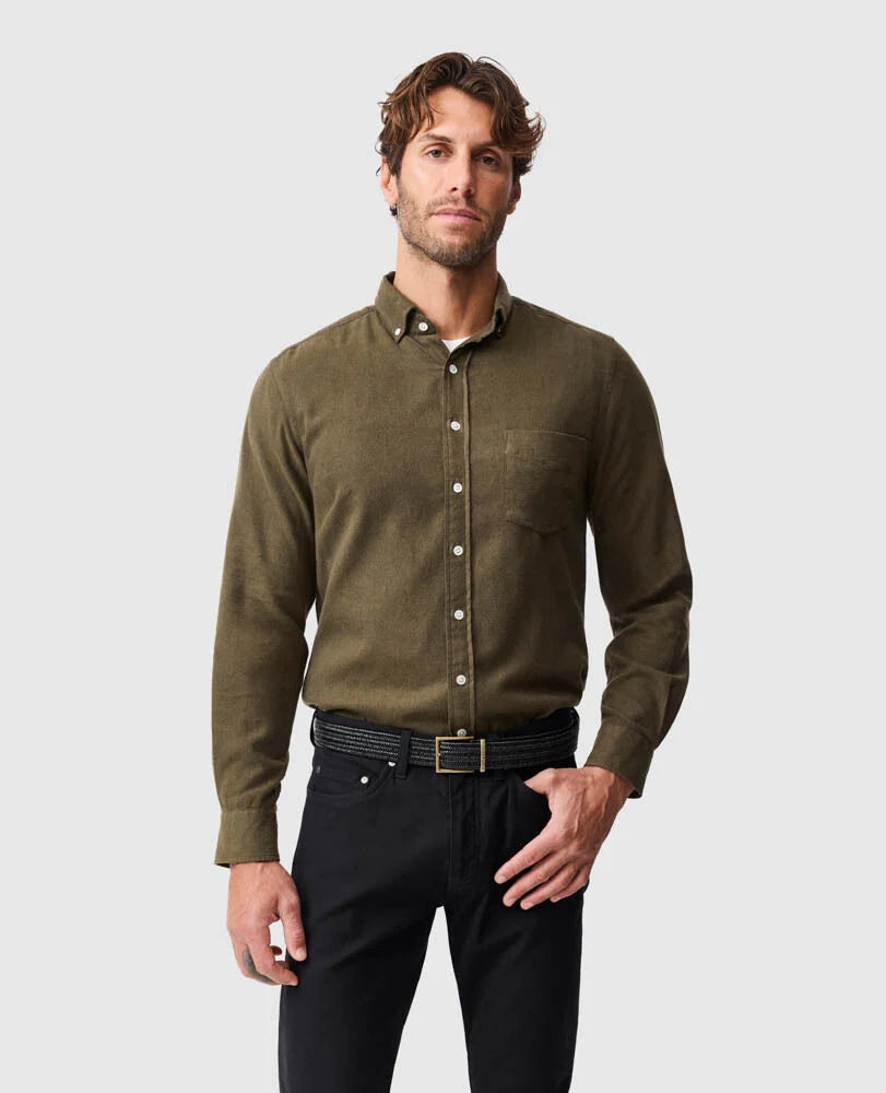 Barrhill Sports Fit Shirt - Khaki