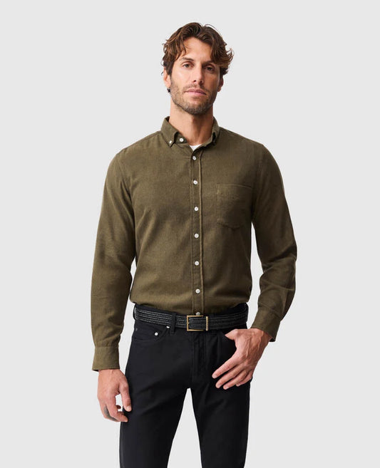 Barrhill Sports Fit Shirt - Khaki
