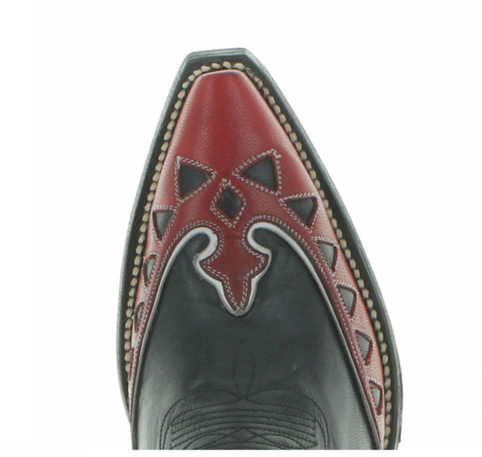 Miles City Boot - Black + Red