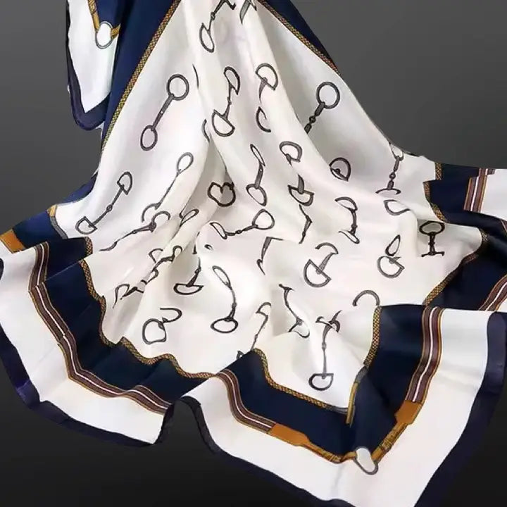 Western Equestrian Snaffle Bit Silk Scarf Wild Rag