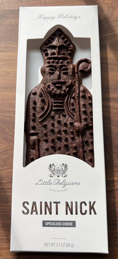 DARK COCOA SPECULOOS SAINT NICK COOKIE
