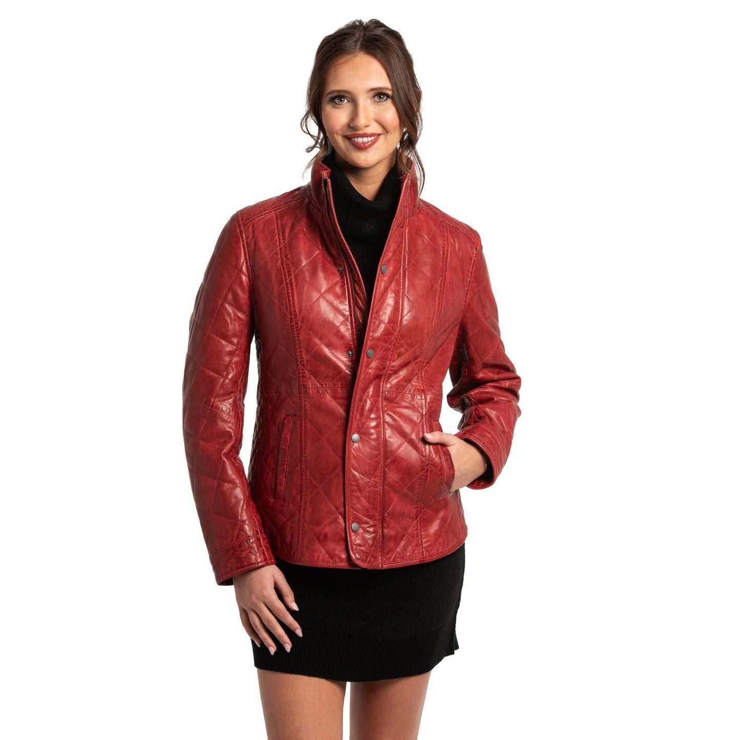 Georgia Leather Quilted Jacket
