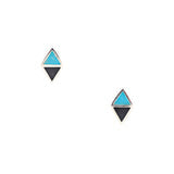 Symmetry Onyx/Turquoise Earrings
