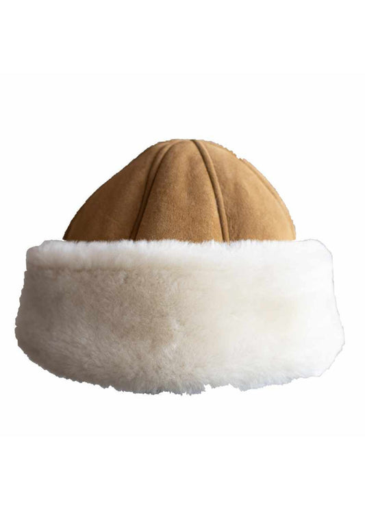 Sheepskin Pilot Hat - Neva - Camel
