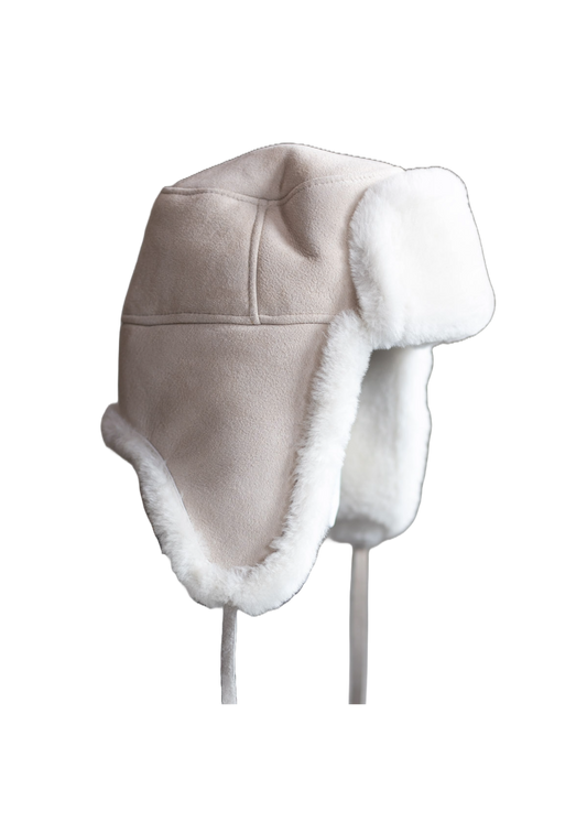 Sheepskin Pilot Hat - Olaf - White