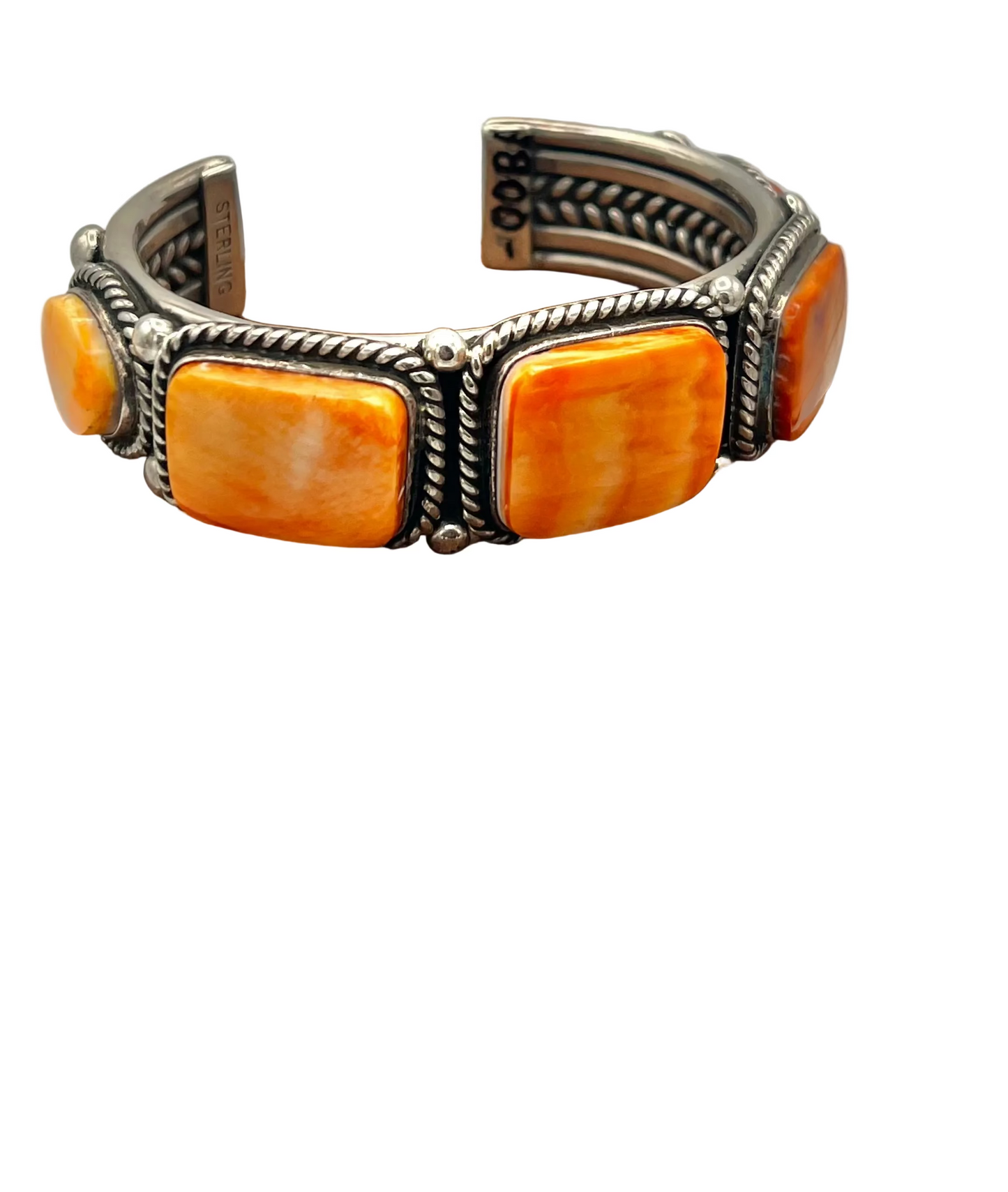 Cuff/Bracelet- Albert Lee Navajo Spiny Shell and Sterling